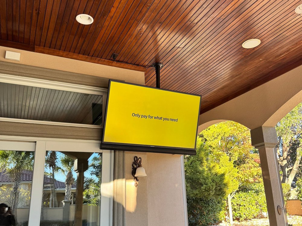Outdoor TV Installation by Precision Audio & Video