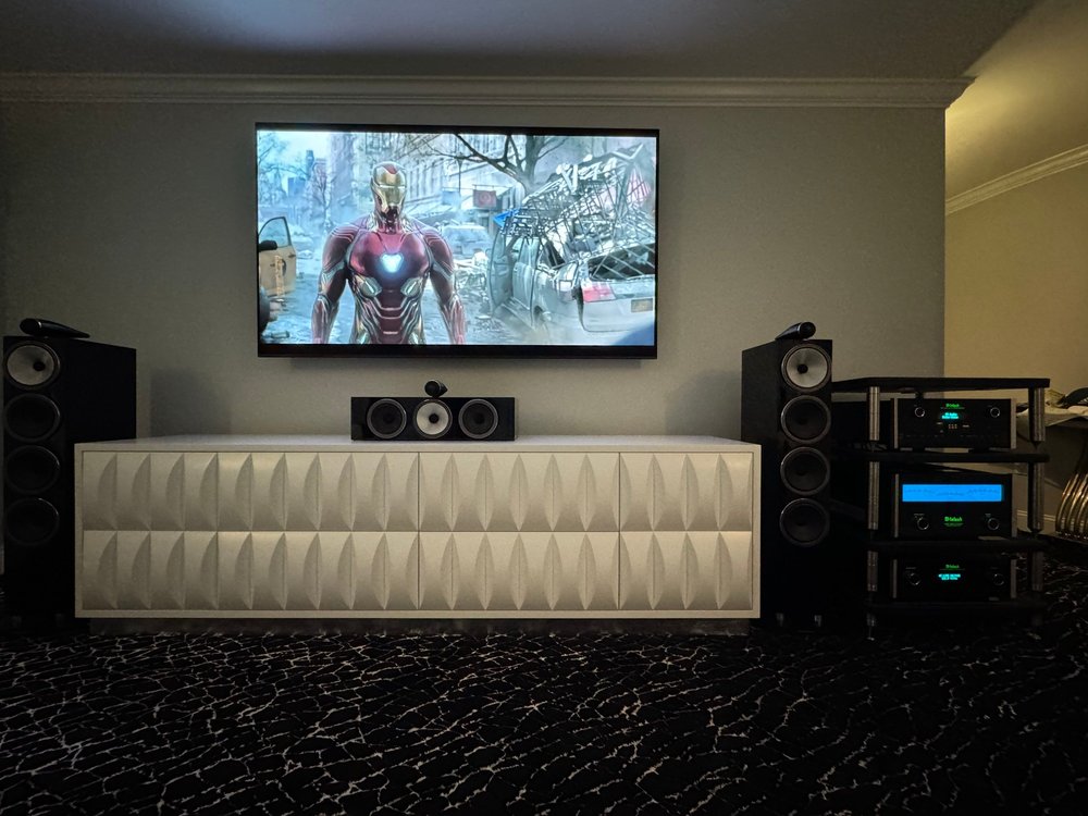 Media Room & Equipment Rack by Precision Audio & Video
